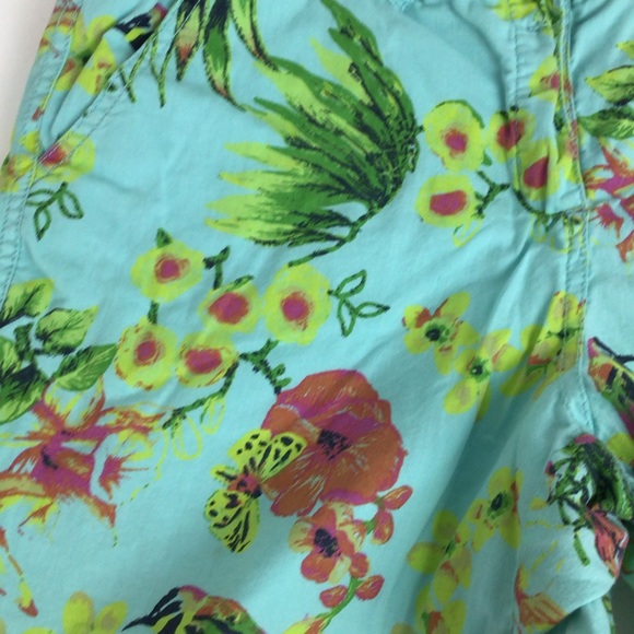 Tailor Vintage reversible aqua to tropical floral. - Picture 7 of 12